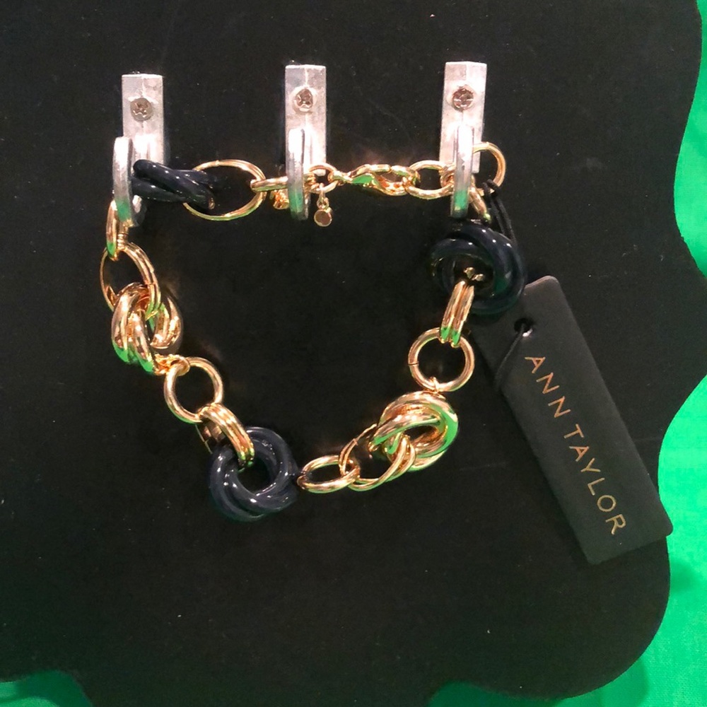 Ann Taylor Navy Enamel Bracelet